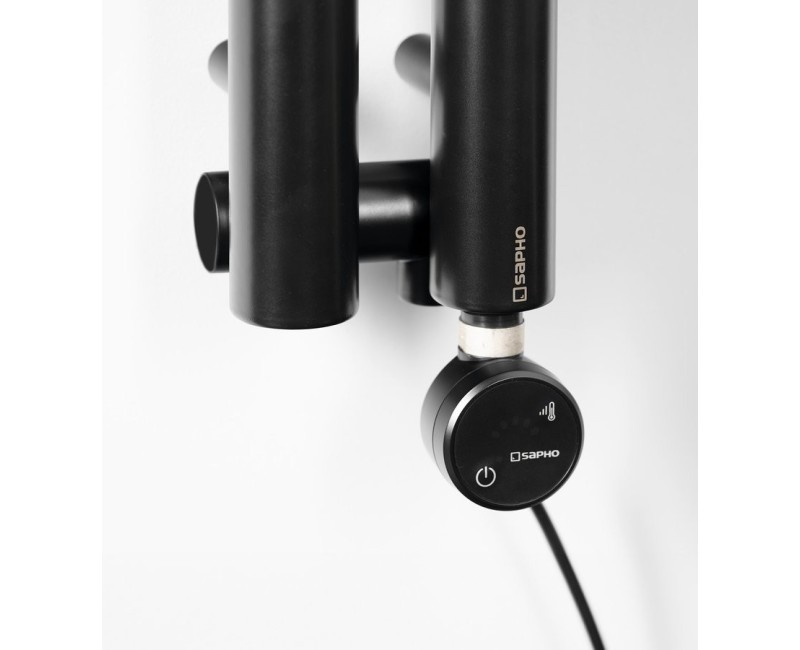 Dvieļu žāvētāja sildelements Sapho MOA ar termostatu un Bluetooth 300W Melns MOA-B-300