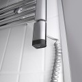 Dvieļu žāvētāja sildelements Sapho ONE D ar termostatu 200W, labā puse, Hromēts ONE-D-C-200