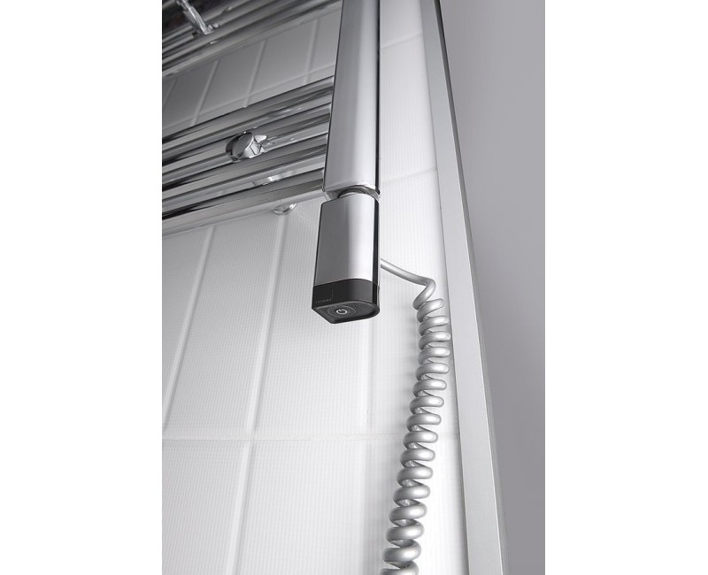 Dvieļu žāvētāja sildelements Sapho ONE D ar termostatu 200W, labā puse, Hromēts ONE-D-C-200