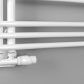 Dvieļu žāvētājs / Radiators AQUALINE Poseidon 114x45cm, 379W, balts  PS411