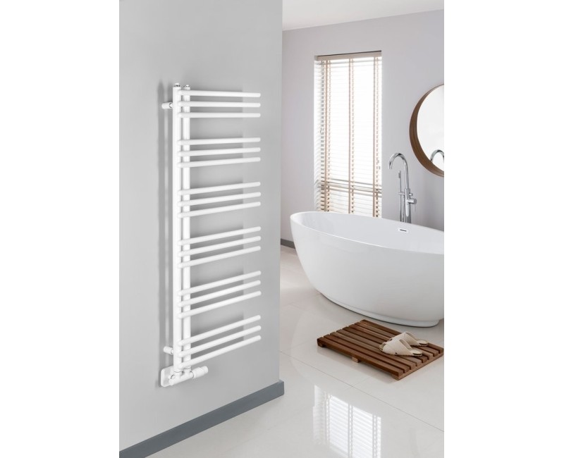 Dvieļu žāvētājs / Radiators AQUALINE Poseidon 114x45cm, 379W, balts  PS411