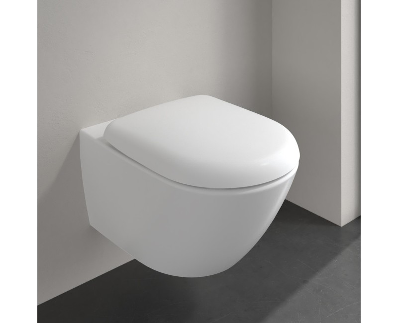 Piekaramais pods Villeroy & Boch Antao CeramicPlus Rimfree TwistFlush skalošana, Bez Vāka, Balts 4674T0R1