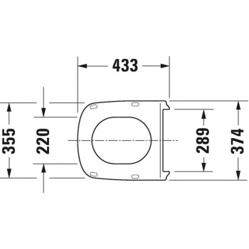 Poda vāks Duravit DuraStyle ar Balts 0063710000
