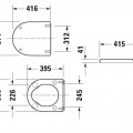 Poda vāks Duravit Starck 3 Balts 0062410000