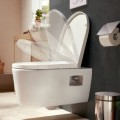 Tualeto dangtis Hansgrohe EluPura Original S su SoftClose ir QuickRelease 60148450 baltas