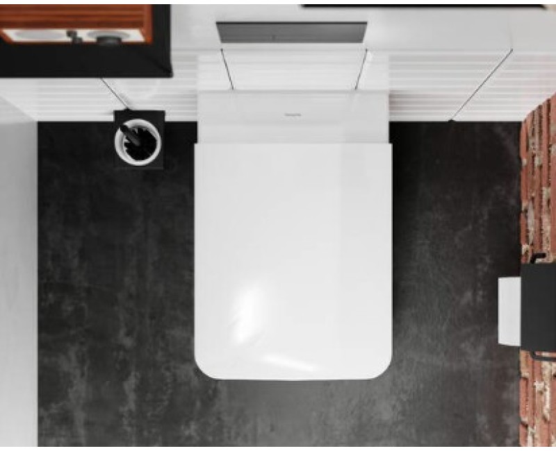 Poda vāks Hansgrohe EluPura ar Soft Close un QuickRelease 60198450 Balts
