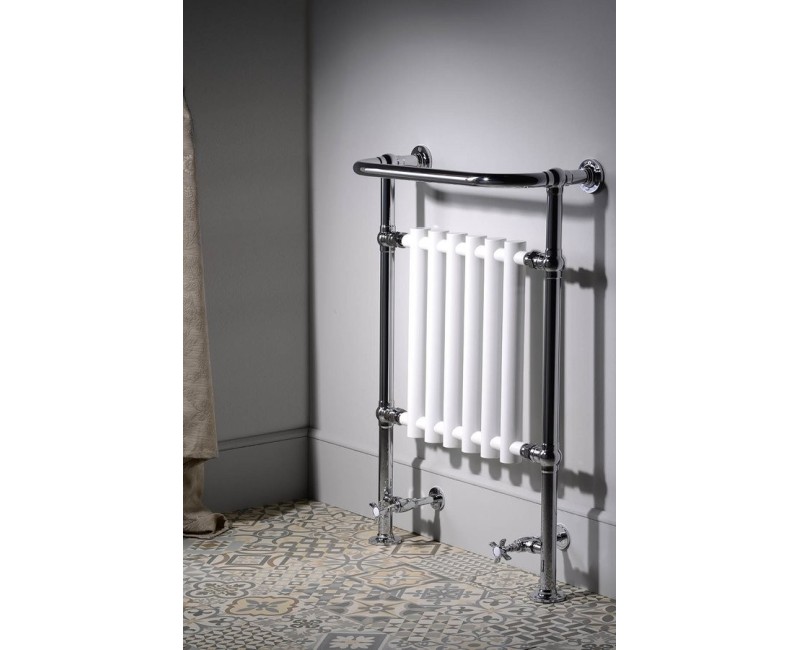 Dvieļu žāvētājs / Radiators Sapho CORK 68x96 cm, 550 W, hroms/balts RE104