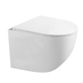 Tualetes poda komplekts Geberit Duofix rāmis ar Matētu Hroma Delta01  pogu pods Kielle Gaia Rimlessun SoftClose Vāku