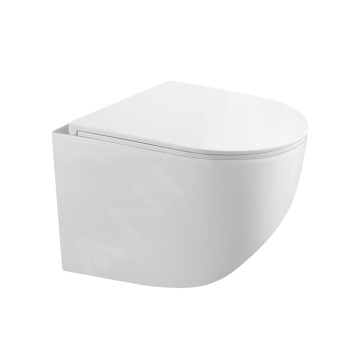 Tualetes poda komplekts Geberit Duofix rāmis ar Matētu Hroma Delta01  pogu pods Kielle Gaia Rimlessun SoftClose Vāku