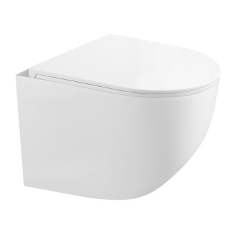 Комплект Geberit с рамой Duofixи хромированной кнопкой Delta01 подвесной унитаз Kielle Gaia Rimless с крышкой SoftClose.