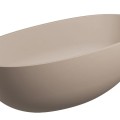 Отдельностоящая ванна Omnires SHELL M+ Stone mass 160 x 75 см, matt dune beige