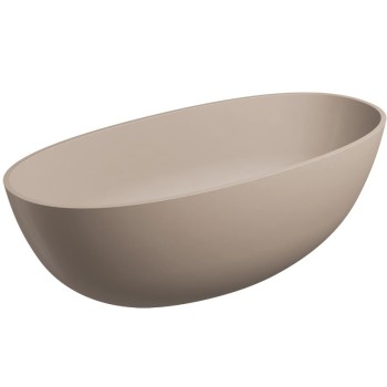 Vonia Omnires SHELL M+, iš akmens masės, pastatoma, 160 × 75 cm, matinė kopų smėlio, SHELLWWDB