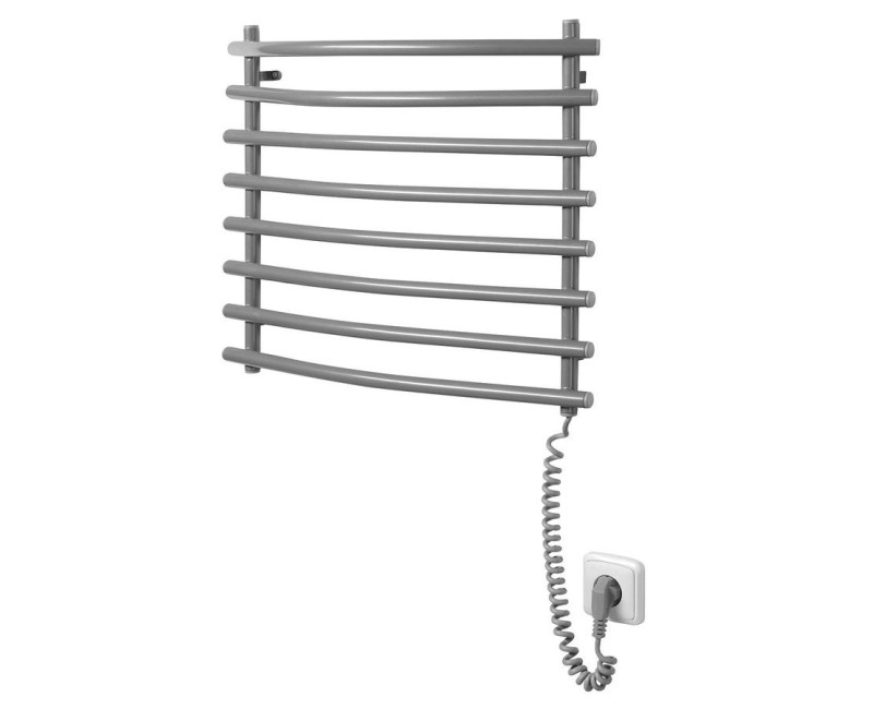 Dvieļu žāvētājs / Radiators AQUALINE Elektriskais 57x47cm, pelēks alumīnijs/metālisks RAL9007 SU210A