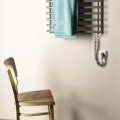 Dvieļu žāvētājs / Radiators AQUALINE Elektriskais 57x47cm, pelēks alumīnijs/metālisks RAL9007 SU210A