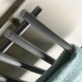 Dvieļu žāvētājs / Radiators AQUALINE Elektriskais 57x47cm, pelēks alumīnijs/metālisks RAL9007 SU210A