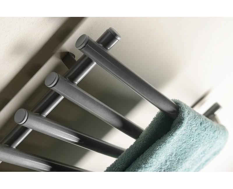 Dvieļu žāvētājs / Radiators AQUALINE Elektriskais 57x47cm, pelēks alumīnijs/metālisks RAL9007 SU210A