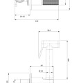 Bidetta maisītājs Omnires Contour iebūvējams Zelts
