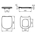 Крышка унитаза Ideal Standard Slim Tesi T352801
