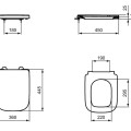 Poda vāks Ideal Standard i.Life B ar SoftClose Balts T468301