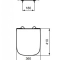 Кришка для унитаза Ideal Standard i.Life S с функцией SoftClose, белое, T473701