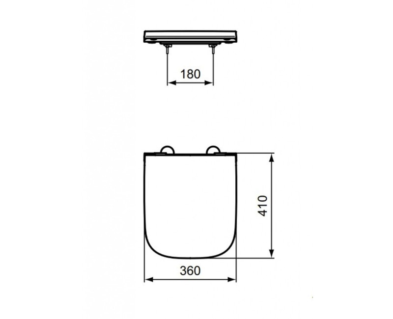 Кришка для унитаза Ideal Standard i.Life S с функцией SoftClose, белое, T473701