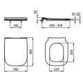 Кришка для унитаза Ideal Standard i.Life B с функцией SoftClose серое T500358