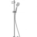Dušas sistēma Duravit Showers ar termostatu, Dušas galva D 25 cm, 3 plūsmas, Hromēts