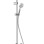 Dušas sistēma Duravit Showers ar termostatu, Dušas galva D 25 cm, 3 plūsmas, Hromēta