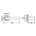 Tualetes papīra turētājs Grohe Allure Cool Sunrise 40279GL1