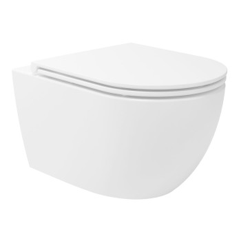 Tualetes poda komplekts Geberit Duofix rāmis ar Oudee Rimless podu ar SoftClose Vāku, Delta01 Hromēta poga