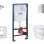 Tualetes poda komplekts Grohe Solido rāmis, Bau Ceramic Rimless pods, Hromēta poga un Soft Close vāku