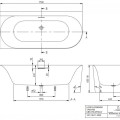 Ванна Villeroy & Boch Architectura Loop&Friends 170x75 см, акрил, левая сторона, белый UBA170LOF9CL00V-01