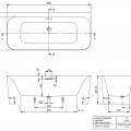 Ванна Villeroy & Boch Loop&Friends 180x80 см, Литой акрил, альпийский белый UBA180LSF9CS00V-01
