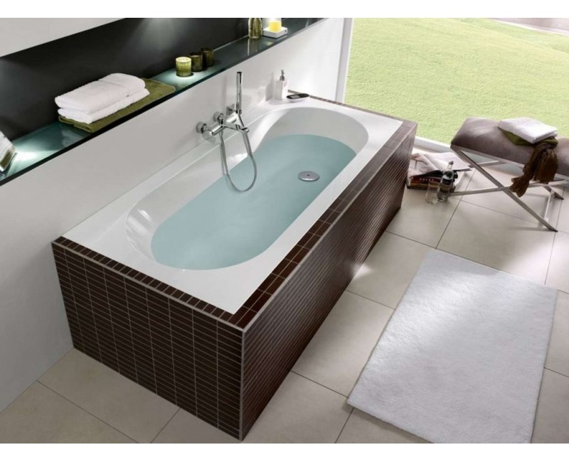 Ванна Villeroy & Boch Oberon 160x75 см, Quaryl, альпийский белый UBQ160OBE2V-01