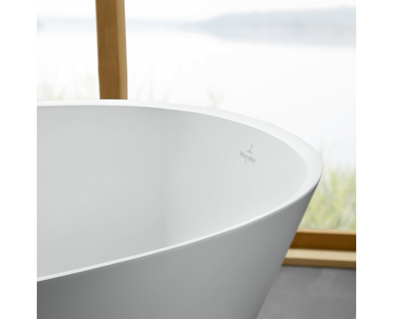 Отдельностоящая ванна Villeroy & Boch Theano Quaryl®, 170x75 см, альпийский белый UBQ170ANH7F200V-01