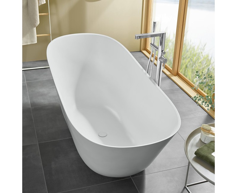Отдельностоящая ванна Villeroy & Boch Theano Quaryl®, 170x75 см, альпийский белый UBQ170ANH7F200V-01
