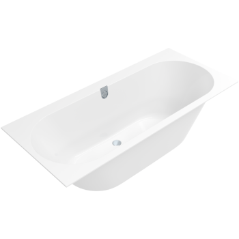 Vanna Villeroy & Boch Oberon 2.0 Duo, 1700x750 mm, su kojelėmis ir sifonu, balta Quaryl®