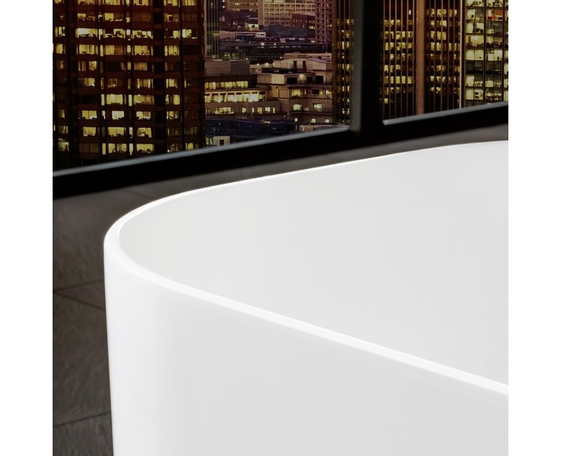 Laisvai stovinti vonia Villeroy & Boch Finion 170x70cm, Quaryl®, Alpu balta UBQ177FIN7A100V401