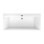 Vanna Villeroy & Boch Squaro Edge 12 Duo, 1800x800 mm, ar sifonu, ar kājām, balta Quaryl®