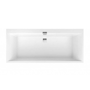 Vanna Villeroy & Boch Architectura Squaro Edge 12, 190x90cm, Quaryl® (Liejamasis marmuras), Balta UBQ190SQE2DV-01