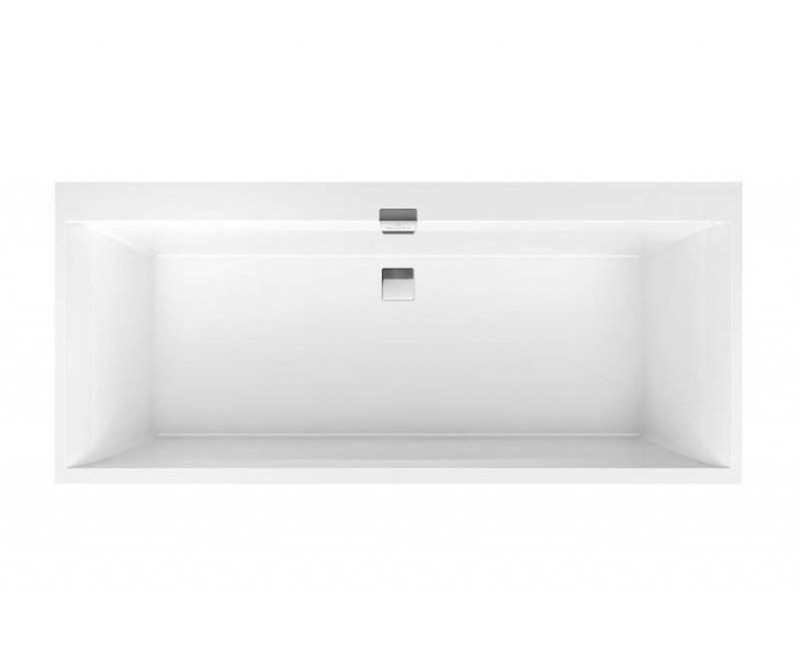 Vanna Villeroy & Boch Architectura Squaro Edge 12, 190x90cm, Quaryl® (Lietais marmors), Balta UBQ190SQE2DV-01