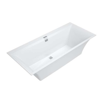 Vanna Villeroy & Boch Architectura Squaro Edge 12, 190x90cm, Quaryl® (Liejamasis marmuras), Balta UBQ190SQE2DV-01