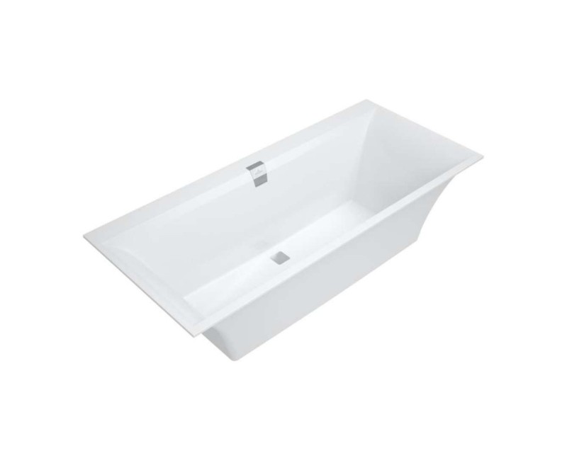 Vanna Villeroy & Boch Architectura Squaro Edge 12, 190x90cm, Quaryl® (Lietais marmors), Balta UBQ190SQE2DV-01