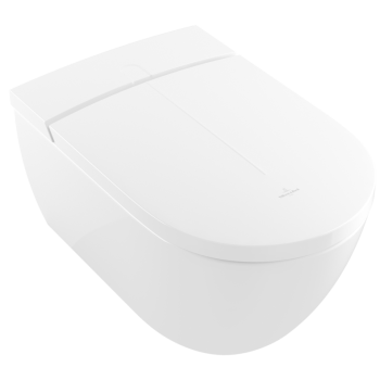 Piekaramais pods ar bide funkciju Villeroy & Boch ViClean I-200 CeramicPlus Rimfree ar SoftClose vāku Balts