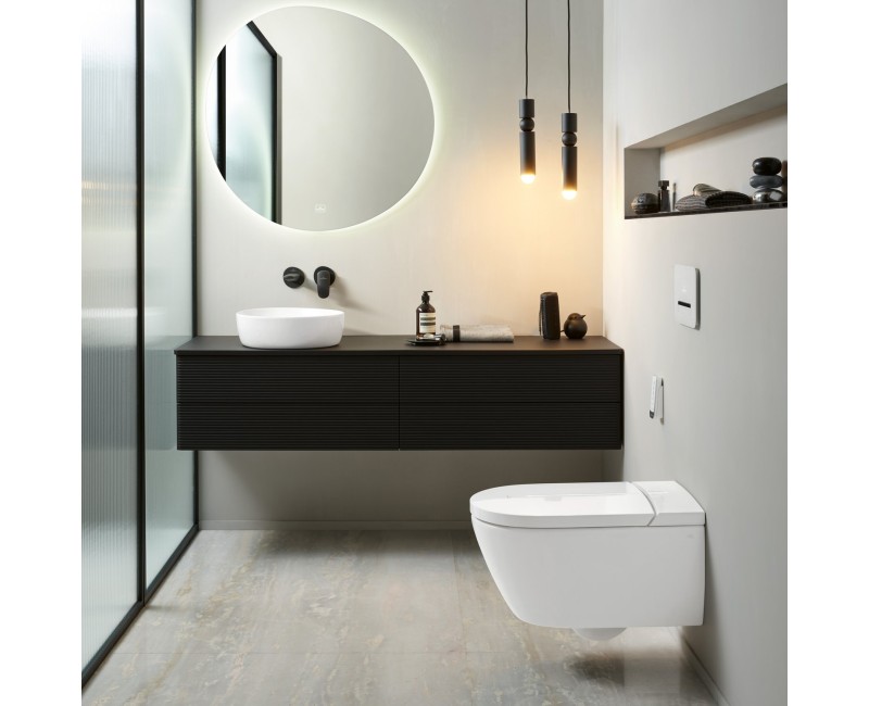 Piekaramais pods ar bide funkciju Villeroy & Boch ViClean I-200 CeramicPlus Rimfree ar SoftClose vāku Balts