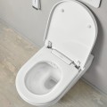 Piekaramais pods ar bide funkciju Villeroy & Boch ViClean I-200 CeramicPlus Rimfree ar SoftClose vāku Balts