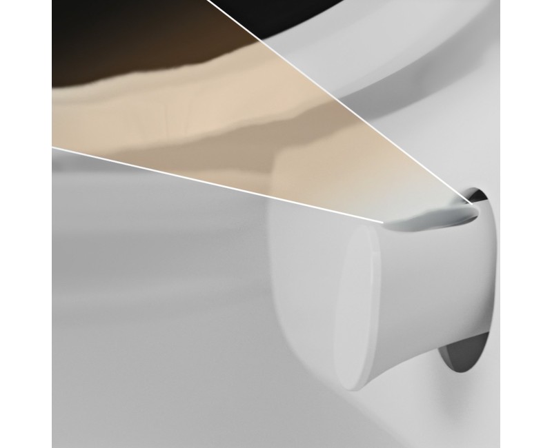Piekaramais pods ar bide funkciju Villeroy & Boch ViClean I-200 CeramicPlus Rimfree ar SoftClose vāku Balts