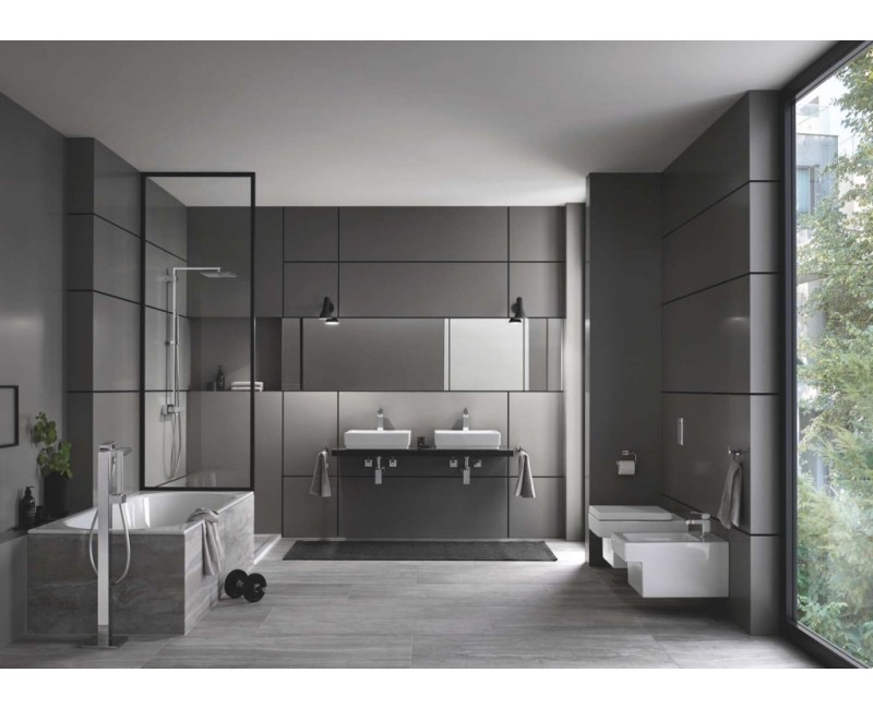 Смеситель для ванны/душа Grohe Eurocube Напольный, отделка StarLight®, хром 23672001