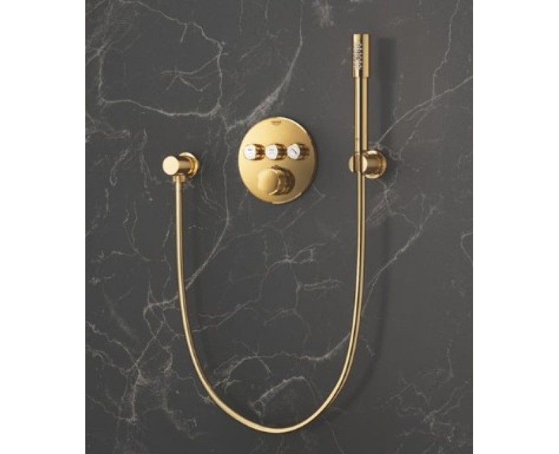 Vannas / Dušas maisītājs Grohe Grohtherm SmartControl iebūvējams 3 izvadi, Cool Sunrise  29121GL0