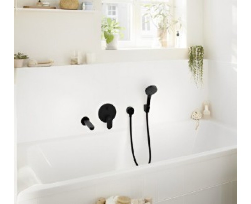 Vonios/dušo maišytuvas Hansgrohe Rebis S įmontuojamas juodas matinė 72466670